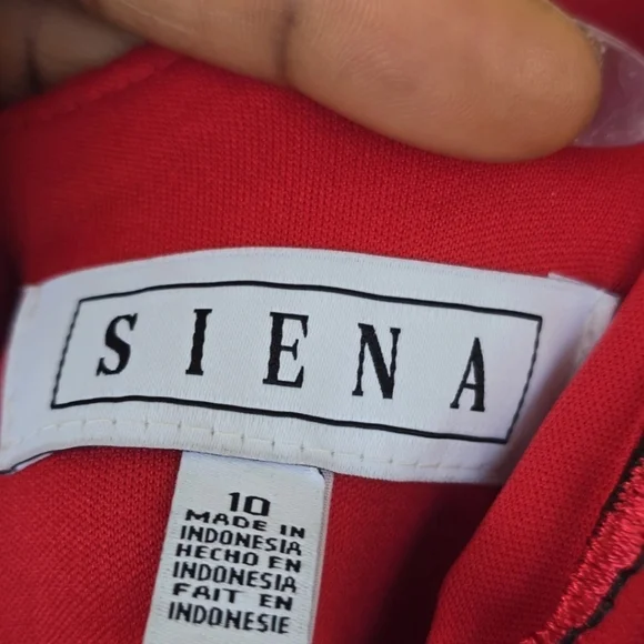 139 Siena V-Neck Dress Sz 10 Women Embroidered-Mesh Sleeveless New Holiday - Picture 11 of 14